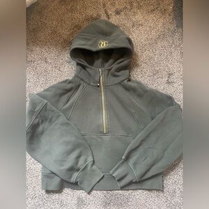 Lululemon Gold Zipper Scuba Hoodie